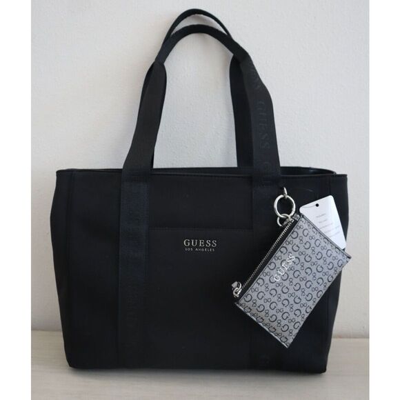 Guess AA911723 Women's Sz Large Black Ralphie Carry-All Tote Bag w/Coin Pouch - Picture 1 of 14